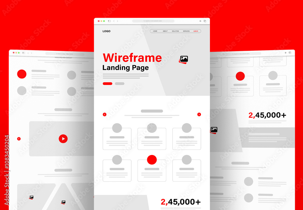 Service - Express Landing Page Wireframe